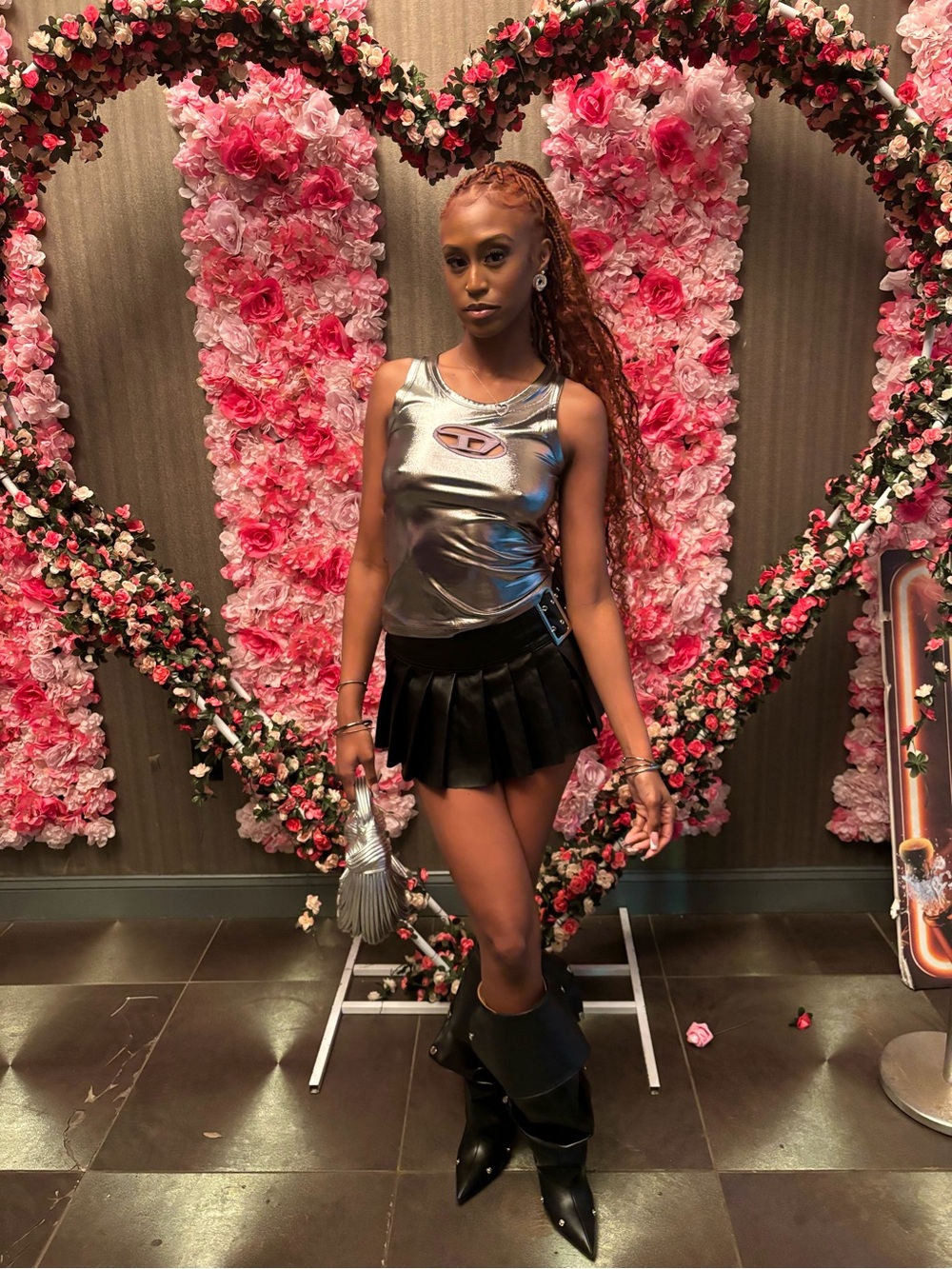 Silver Metallic Diesel Tank Top